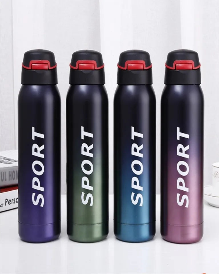 Sport Thermos Water Bottle With Straw